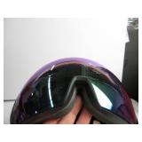 SMITH Survey MIPS Snowboard Helmet with Built in Goggle (Matte Black (ChromaPop Everyday Green Mirror), Medium) MINOR SCRATCHES ON LENSES, HAIR INSIDE, USED