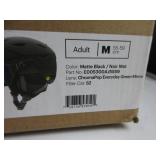 SMITH Survey MIPS Snowboard Helmet with Built in Goggle (Matte Black (ChromaPop Everyday Green Mirror), Medium) MINOR SCRATCHES ON LENSES, HAIR INSIDE, USED