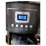 Cuisinart Coffee Maker, Perfecttemp 14-Cup Glass Carafe, Programmable Fully Automatic for Brew Strength Control & 1-4 Cup Setting, Black, Stainless Steel, DCC-3200BKSP1 DAMAGED/OPEN BOX, TURNS ON, LIK