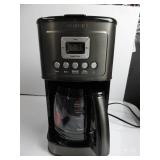 Cuisinart Coffee Maker, Perfecttemp 14-Cup Glass Carafe, Programmable Fully Automatic for Brew Strength Control & 1-4 Cup Setting, Black, Stainless Steel, DCC-3200BKSP1 DAMAGED/OPEN BOX, TURNS ON, LIK