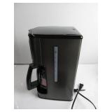 Cuisinart Coffee Maker, Perfecttemp 14-Cup Glass Carafe, Programmable Fully Automatic for Brew Strength Control & 1-4 Cup Setting, Black, Stainless Steel, DCC-3200BKSP1 DAMAGED/OPEN BOX, TURNS ON, LIK