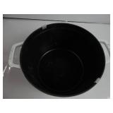 Staub Cast Iron Dutch Oven 5-qt Tall Cocotte, Made in France, Serves 5-6, White INSIDE/BOTTOM IS DAMAGED, USED