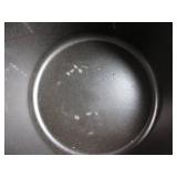 Staub Cast Iron Dutch Oven 5-qt Tall Cocotte, Made in France, Serves 5-6, White INSIDE/BOTTOM IS DAMAGED, USED