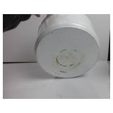 Staub Cast Iron Dutch Oven 5-qt Tall Cocotte, Made in France, Serves 5-6, White INSIDE/BOTTOM IS DAMAGED, USED