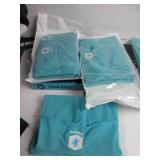 ICEWRAPS (QTY 1) 12"x21" Extra Large Ice Pack and  ( QTY 3) 10" X 14"ONE WITHOUT BAG Soft Fabric Cover | Clay Ice Pack for Physical Therapy | Soft Ice Packs for Injuries Reusable Blue OPEN PACKS, LIKE