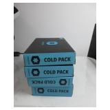 ICEWRAPS (QTY 1) 12"x21" Extra Large Ice Pack and  ( QTY 3) 10" X 14"ONE WITHOUT BAG Soft Fabric Cover | Clay Ice Pack for Physical Therapy | Soft Ice Packs for Injuries Reusable Blue OPEN PACKS, LIKE