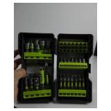 Ryobi - AR2040 - Impact Rated Driving Kit - 70-Piece PIECES WONT STAY PUT INSIDE CASE, STICKERS OUTSIDE OF CASE, CASE IS BOKEN WONT SHUT, LIKE NEW