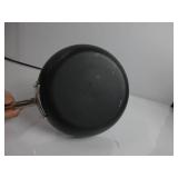 ALL-CLAD 8.5 INCH PAN HAS MARKS, INSIDE, USED