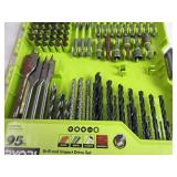 RYOBI Drill and Impact Drive Kit (95-Piece) SOME ARE RUSTY, USED