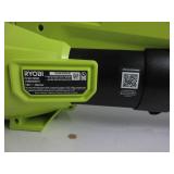 RYOBI ONE+ HP 18V Brushless Cordless Leaf Blower MODEL NUMBER P21012VNM, TESTED, WORKS USED