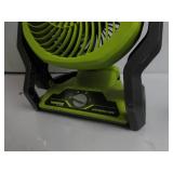 Ryobi Hybrid 7.5" Fan TOOL ONLY, TESTED, WORKS, DIRTY, USED