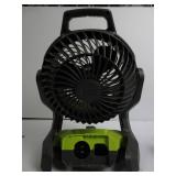 Ryobi Hybrid 7.5" Fan TOOL ONLY, TESTED, WORKS, DIRTY, USED