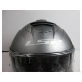 LS2 Helmets Assault Full Face Motorcycle Helmet W/SunShield (Brushed Alloy - 3X-Large) USED