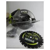 RYOBI ONE+ HP 18V Brushless Cordless 7-1/4 in. Circular Saw (Tool Only) PBLCS300B TESTED, WORKS, USED