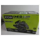 RYOBI ONE+ HP 18V Brushless Cordless 7-1/4 in. Circular Saw (Tool Only) PBLCS300B TESTED, WORKS, USED
