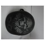Daytona HELMETS Motorcycle Half Helmet Skull Cap- Pistons Skull 100% DOT Approved USED
