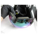 SMITH Survey MIPS Snowboard Helmet with Built in Goggle (Matte Black (ChromaPop Everyday Green Mirror), Large) USED