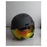 SMITH Unisex Survey MIPS Snow Sport Helmet - Matte Slate (ChromaPop Everyday Red Mirror) | Medium USED