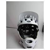 BELL Super 3R MIPS Adult Mountain Bike Helmet - Gloss White/Black, Large (58-62 cm) USED