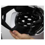 BELL Super 3R MIPS Adult Mountain Bike Helmet - Gloss White/Black, Large (58-62 cm) USED