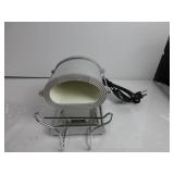 Annie Ceramic Thermal Stove Large Silver HEATS UP, SLIGHTLY USED