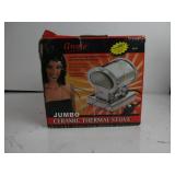 Annie Ceramic Thermal Stove Large Silver HEATS UP, SLIGHTLY USED