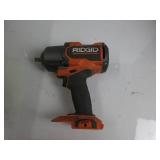 RIDGID 18V Brushless Cordless 4-Mode 1/2 in. Mid-Torque Impact Wrench with Friction Ring (Tool Only), Orange TESTED, WORKS, USED