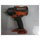 RIDGID 18V Brushless Cordless 4-Mode 1/2 in. Mid-Torque Impact Wrench with Friction Ring (Tool Only), Orange TESTED, WORKS, USED