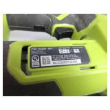 RYOBI ONE+ 18-Gauge Cordless AirStrike Narrow Crown Stapler P361 Green LIGHT TUENS ON, NOT TESTED, USED