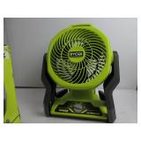 Ryobi Hybrid 7.5" Fan TESTED, WORKS, USED