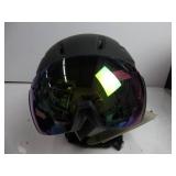 SMITH Survey MIPS Snowboard Helmet with Built in Goggle (Matte Black (ChromaPop Everyday Green Mirror), Large) SOME SCRATCHES, USED