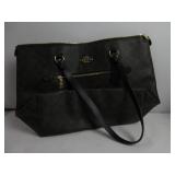 Coach Gallery Tote In Signature Canvas Brown/Black HAS A SLICE ON FRONT AND BOTTOM, LIKE NEW