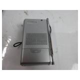 Sony ICF-S10MK2 Pocket AM/FM Radio, Silver TESTED, WORKS, BATTERIES NOT INCLUDED, USED