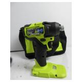 RYOBI 18V ONE+ HP Compact Brushless 1/4" Impact Driver TESTED, WORKS, HANDLE IS DAMAGED, TOOL ONLY, USED