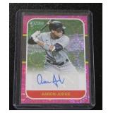 2021 Donruss Pink Fireworks Aaron Judge Autograph #87S-AJ 53/99 | Only 99 Exist!