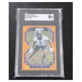 2021 Prizm Orange Disco Patrick Surtain II #374 Rookie Card SGC 9