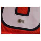 Denver Broncos Troy Franklin Custom Autograph Jersey Beckett COA #1W818906