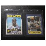 1986 Topps Traded & 1986 Fleer Update Barry Bonds XRC Rookie Card Lot | 2 Rookie Cards