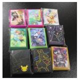 Pokemon Branded Deck Protector Sleeve Pack Lot | 9 Packs