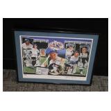 New York Yankees Mickey Mantle Autographed Framed Poster Print | 23x30 Inches