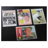 Al Kaline & Denny McLain Baseball Card Lot | 4 Cards