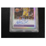 2022-23 Contenders Optic 1985 Tribute Magic Johnson Autograph #85MJL PSA 9