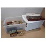 Assorted Hunting/Fishing - Tackle, Reel Parts, Shotgun Cleaning Rod