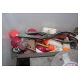 Assorted Hunting/Fishing - Tackle, Reel Parts, Shotgun Cleaning Rod