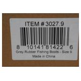 Biggs Grey Rubber Fishing Boots - Size 9