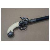 Flint Lock Pistol Handle Walking Cane