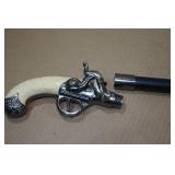 Flint Lock Pistol Handle Walking Cane