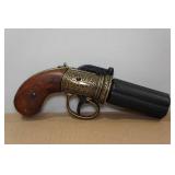 1840 London 6-Shot Pepper Box Replica