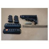 Assorted Rifle Parts - Handguard, Stock, Front Grip