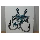 Metal Wall Décor - Fish & Hooks